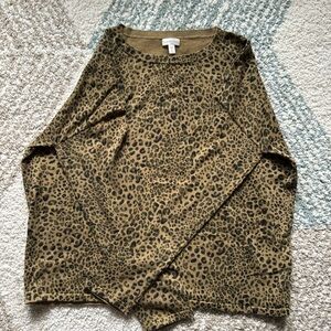 Leopard Print Garnett Hill Sweater